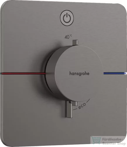 Hansgrohe ShowerSelect Comfort Q termosztát falsík alatti szereléshez,szálcsizolt fekete króm 15581340