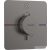 Hansgrohe ShowerSelect Comfort Q termosztát falsík alatti szereléshez,szálcsizolt fekete króm 15581340
