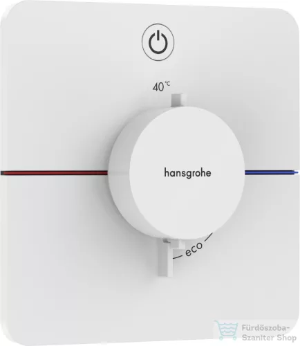 Hansgrohe ShowerSelect Comfort Q termosztát falsík alatti szereléshez,matt fehér 15581700