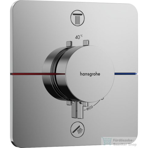 Hansgrohe ShowerSelect Comfort Q termosztát 2 funkciós falsík alatti szereléshez,króm 15583000
