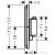 Hansgrohe ShowerSelect Comfort Q termosztát 2 funkciós falsík alatti szereléshez,króm 15583000