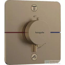   Hansgrohe ShowerSelect Comfort Q termosztát 2 funkciós falsík alatti szereléshez,szálcsiszolt bronz 15583140