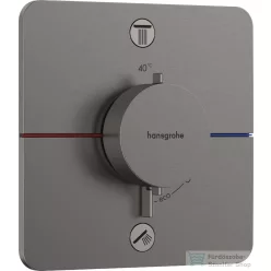   Hansgrohe ShowerSelect Comfort Q termosztát 2 funkciós falsík alatti szereléshez,biztonsági kombinációval,szálcsiszolt fekete króm 15583340