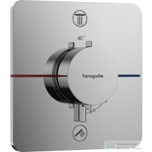   Hansgrohe ShowerSelect Comfort Q termosztát 2 funkciós falsík alatti szereléshez,biztonsági kombinációval,króm 15586000