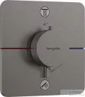 Hansgrohe ShowerSelect Comfort Q termosztát 2 funkciós falsík alatti szereléshez,biztonsági kombinációval,szálcsiszolt fekete króm 15586340