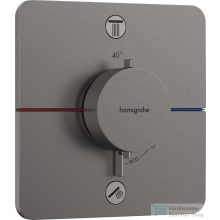   Hansgrohe ShowerSelect Comfort Q termosztát 2 funkciós falsík alatti szereléshez,biztonsági kombinációval,szálcsiszolt fekete króm 15586340