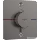 Hansgrohe ShowerSelect Comfort Q termosztát 2 funkciós falsík alatti szereléshez,biztonsági kombinációval,szálcsiszolt fekete króm 15586340