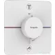 Hansgrohe ShowerSelect Comfort Q termosztát 2 funkciós falsík alatti szereléshez,biztonsági kombinációval,matt fehér 15586700