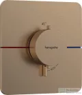 Hansgrohe ShowerSelect Comfort Q termosztát falsík alatti szereléshez,szálcsiszolt bronz 15588140