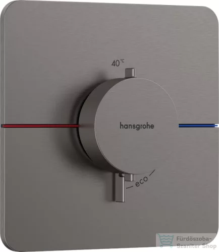 Hansgrohe ShowerSelect Comfort Q termosztát falsík alatti szereléshez,szálcsiszolt fekete króm 15588340