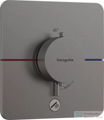 Hansgrohe ShowerSelect Comfort Q termosztát 1+1 funkciós falsík alatti szereléshez,szálcsiszolt fekete króm 15589340