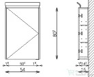 TBoss Mirror Box Cut 55 cm-es tükrös szekrény 1562301112012415131
