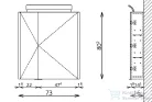 TBoss Mirror Box Cut 75 cm-es tükrös szekrény 1572320106052415103