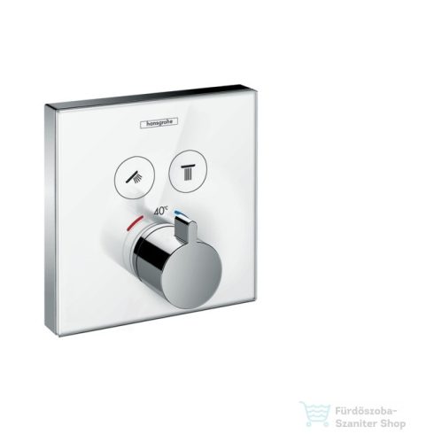 Hansgrohe ShowerSelect glass falsík alatti termosztátos csaptelep 2 fogyasztóhoz 15738400