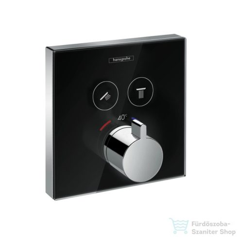 Hansgrohe ShowerSelect glass falsík alatti termosztátos csaptelep 2 fogyasztóhoz 15738600