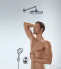Hansgrohe Ecostat S falsík alatti termosztátos csaptelep, 2 fogyasztóhoz 15758000