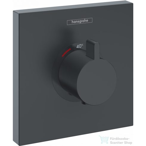 Hansgrohe SHOWERSELECT falsík alatti termosztát Highflow, matt fekete 15760670