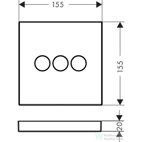 Hansgrohe SHOWERSELECT falsík alatti elzáró-és váltószelep 3 fogyasztóhoz, polírozott arany hatású 15764990