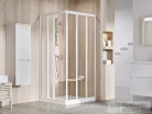 Ravak SUPERNOVA ASRV3+ASRV3 75x90 cm-es tolóajtós,sarokbelépős zuhanykabin,fehér/transparent 15V301R2Z1SET7590
