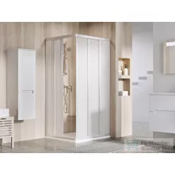   Ravak SUPERNOVA ASRV3+ASRV3 75x75 cm-es tolóajtós,sarokbelépős zuhanykabin,szatén/pearl 15V30UR211SET7575
