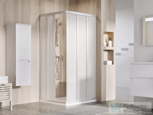 Ravak SUPERNOVA ASRV3+ASRV3 75x90 cm-es tolóajtós,sarokbelépős zuhanykabin,szatén/pearl 15V30UR211SET7590