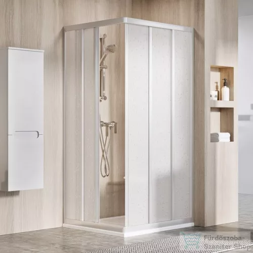 Ravak SUPERNOVA ASRV3-80 80 cm-es zuhanyajtó (csak az egyik oldal),szatén+pearl 15V40UR211