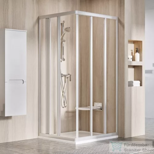 Ravak SUPERNOVA ASRV3-80 80 cm-es zuhanyajtó (csak az egyik oldal),szatén+transparent 15V40UR2Z1