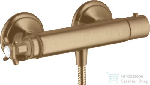 Hansgrohe Axor Montreux termosztátos zuhany csaptelep zuhanyszett nélkül,szálcsiszolt bronz 16261140