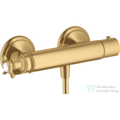 Hansgrohe Axor Montreux termosztátos zuhany csaptelep zuhanyszett nélkül,szálcsiszolt arany hatású 16261250