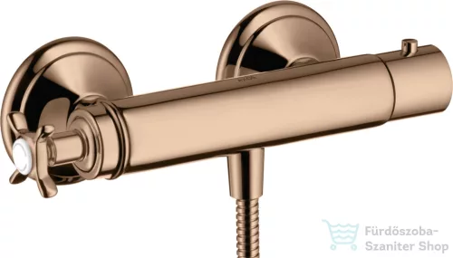 Hansgrohe Axor Montreux termosztátos zuhany csaptelep zuhanyszett nélkül,polírozott vörös arany hatású 16261300