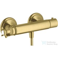   Hansgrohe Axor Montreux termosztátos zuhany csaptelep zuhanyszett nélkül,szálcsiszolt sárgaréz hatású 16261950