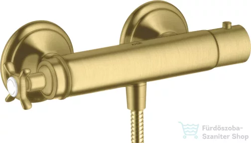 Hansgrohe Axor Montreux termosztátos zuhany csaptelep zuhanyszett nélkül,szálcsiszolt sárgaréz hatású 16261950