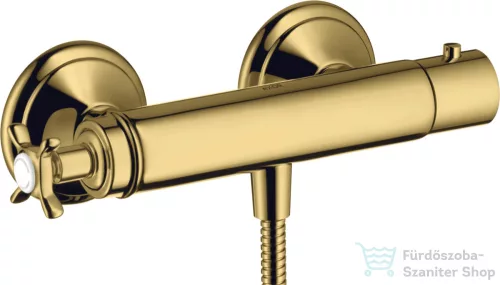 Hansgrohe Axor Montreux termosztátos zuhany csaptelep zuhanyszett nélkül,polírozott arany hatású 16261990