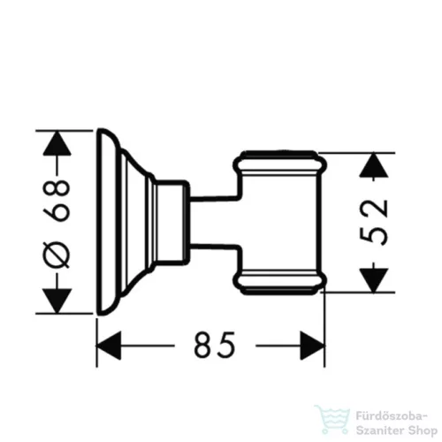 Hansgrohe Axor Montreux zuhanytartó,polírozott fekete króm 16325330