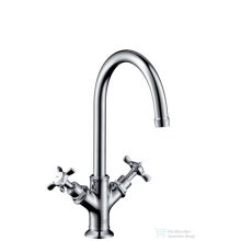   Hansgrohe AXOR MONTREUX kétkaros mosdó csaptelep DN15, automata leeresztővel, króm 16502000
