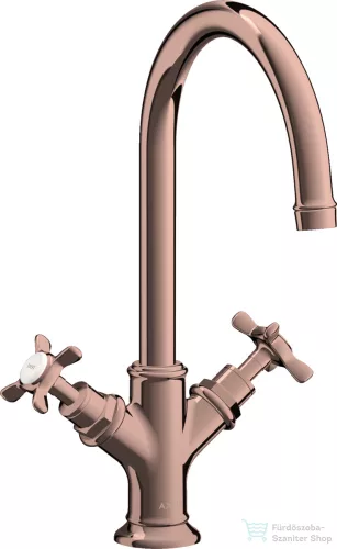 Hansgrohe AXOR MONTREUX kétkaros mosdó csaptelep DN15, automata leeresztővel,polírozott vörös arany hatású 16502300