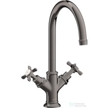   Hansgrohe AXOR MONTREUX kétkaros mosdó csaptelep DN15, automata leeresztővel,polírozott fekete króm 16502330