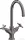 Hansgrohe AXOR MONTREUX kétkaros mosdó csaptelep DN15, automata leeresztővel,polírozott fekete króm 16502330