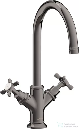 Hansgrohe AXOR MONTREUX kétkaros mosdó csaptelep DN15, automata leeresztővel,polírozott fekete króm 16502330