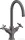 Hansgrohe AXOR MONTREUX kétkaros mosdó csaptelep DN15, automata leeresztővel,szálcsiszolt fekete króm 16502340