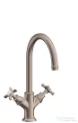 Hansgrohe AXOR MONTREUX kétkaros mosdó csaptelep DN15, automata leeresztővel, szálcsiszolt nikkel 16502820