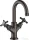 Hansgrohe AXOR MONTREUX kétkaros mosdó csaptelep automata leeresztővel,szálcsiszolt fekete króm 16505340