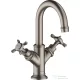 Hansgrohe AXOR MONTREUX kétkaros mosdó csaptelep automata leeresztővel,rozsdamentes acél hatású 16505800