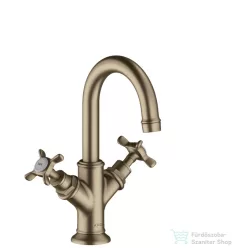   Hansgrohe AXOR MONTREUX kétkaros mosdó csaptelep kézmosóhoz DN15, automata leeresztővel, szálcsiszolt nikkel 16505820
