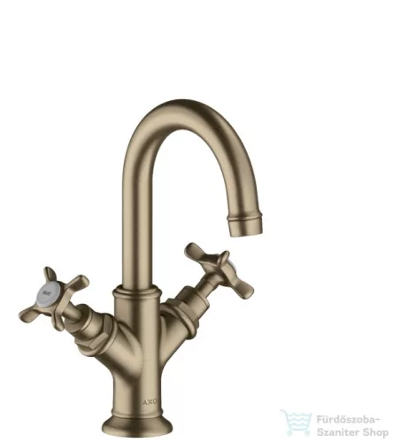 Hansgrohe AXOR MONTREUX kétkaros mosdó csaptelep kézmosóhoz DN15, automata leeresztővel, szálcsiszolt nikkel 16505820