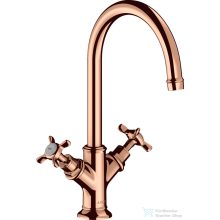   Hansgrohe AXOR MONTREUX kétkaros mosdó csaptelep nem zárható leeresztővel,polírozott vörös arany hatású 16506300