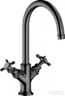 Hansgrohe AXOR MONTREUX kétkaros mosdó csaptelep nem zárható leeresztővel,polírozott fekete króm 16506330