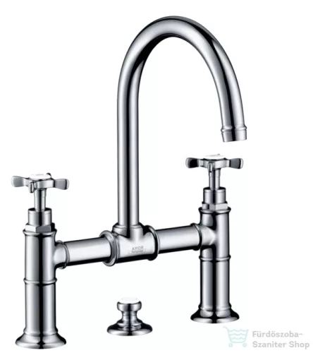 Hansgrohe AXOR MONTREUX kétkaros, felsőhidas mosdó csaptelep DN15, automata leeresztővel, króm 16510000