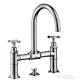 Hansgrohe AXOR MONTREUX kétkaros, felsőhidas mosdó csaptelep DN15, automata leeresztővel, króm 16510000