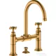Hansgrohe AXOR MONTREUX felsőhidas mosdó csaptelep automata leeresztővel,szálcsiszolt arany hatású 16510250